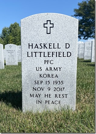 Haskell Littlefield headstone